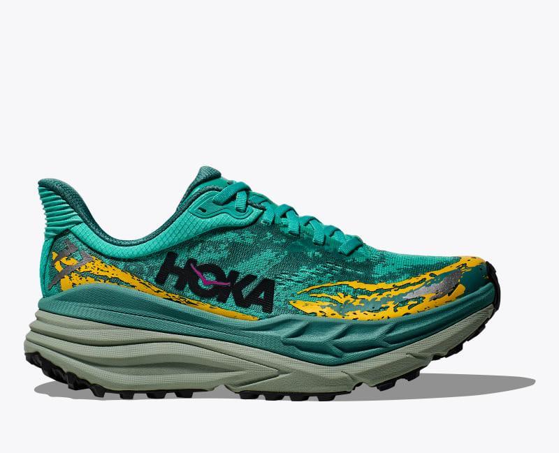 HOKA Womens Stinson 7 Shoes in Electric Aqua/Oceanic, Size 9 Product Image