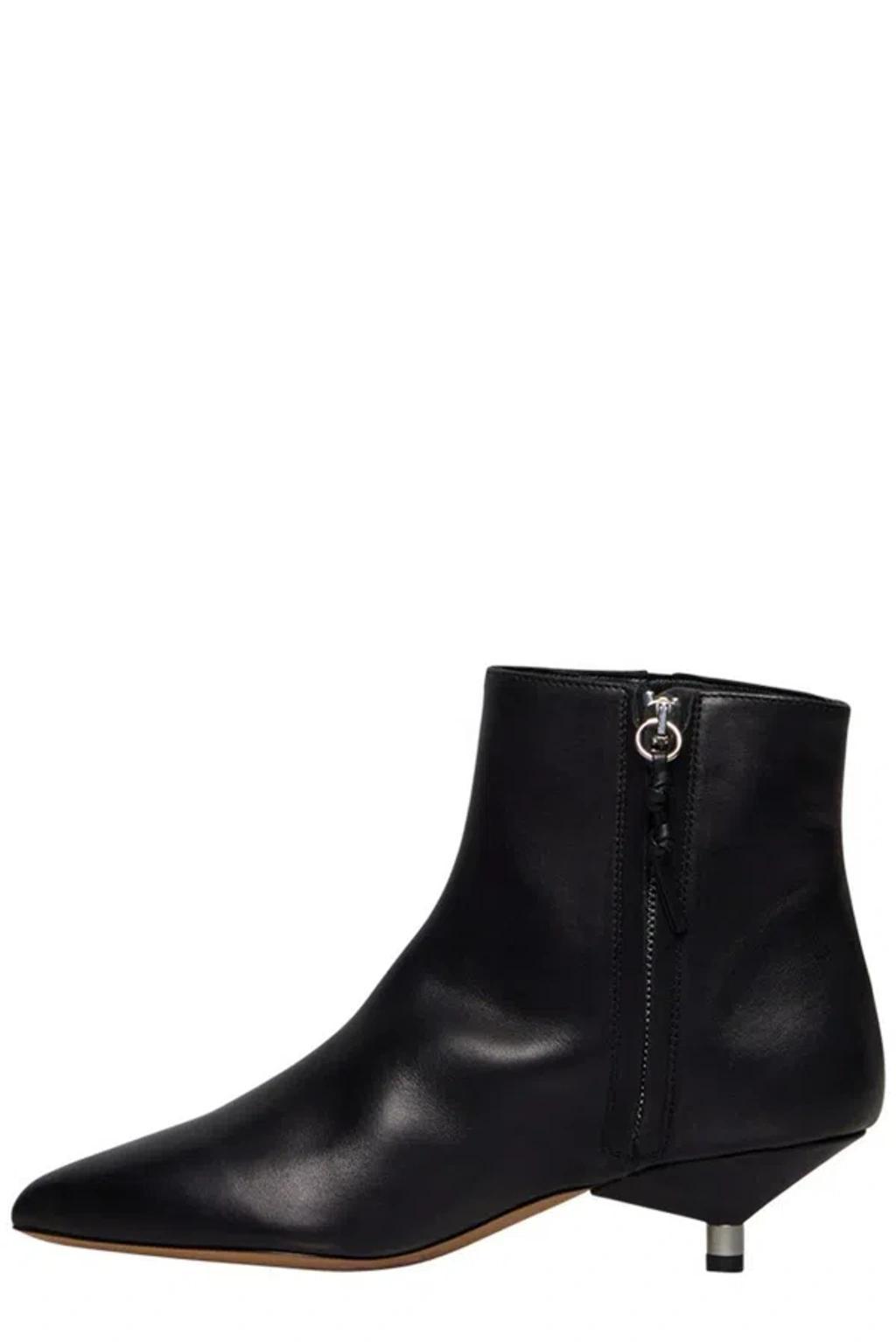 ISABEL MARANT 45mm Suede Ankle Boots In Schwarz Product Image