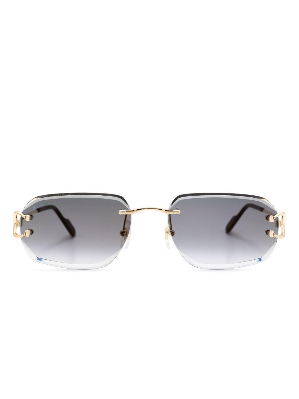 rectangle-frame sunglasses Product Image