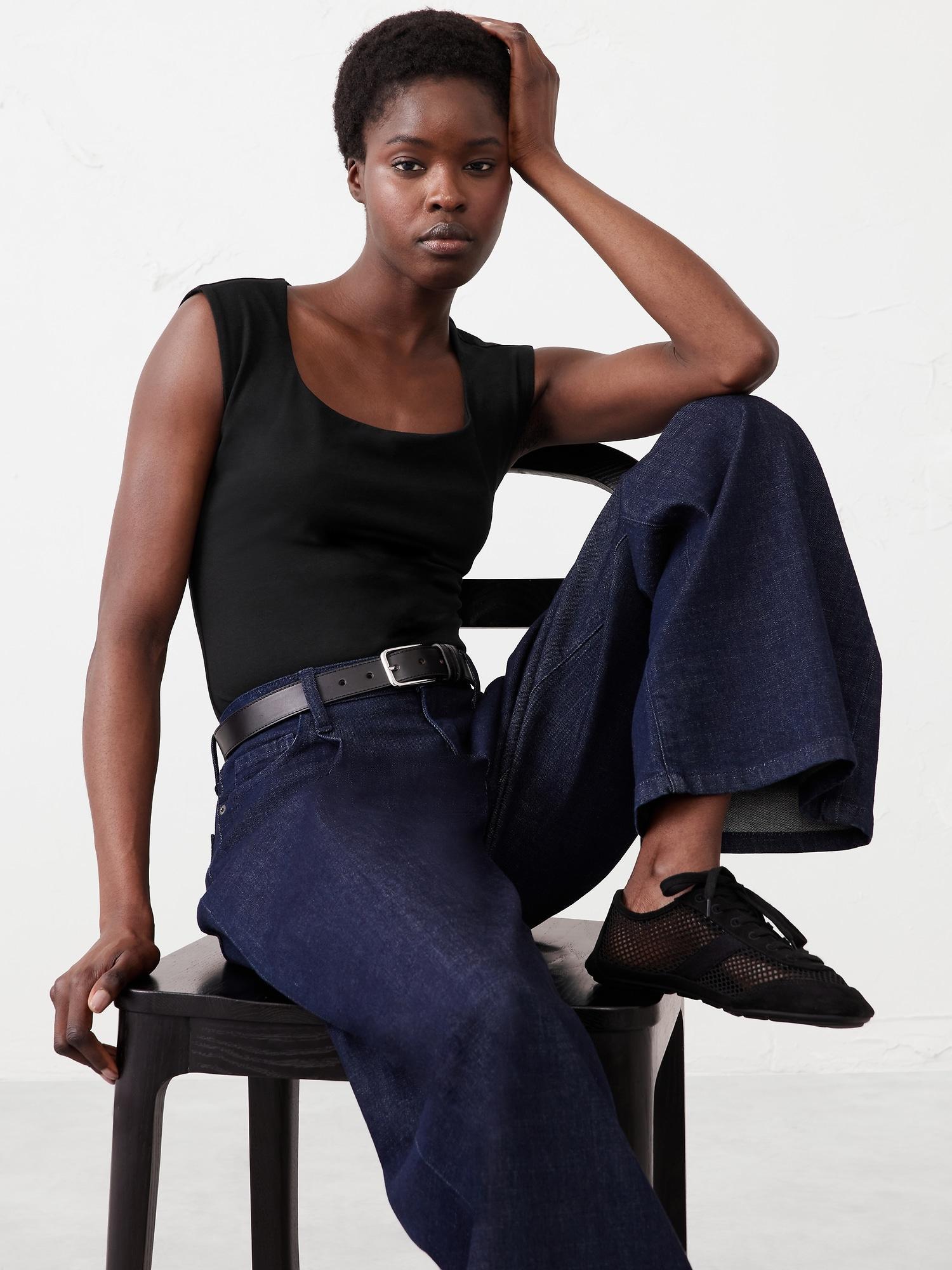 Scoop-Neck Soft Stretch Top Product Image