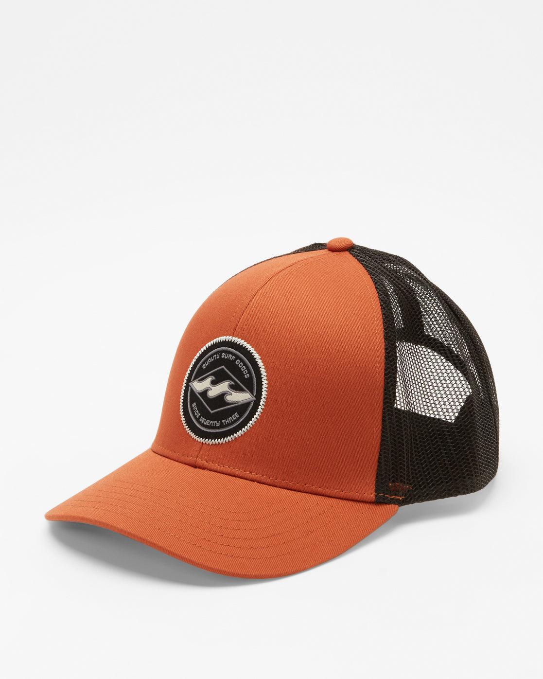 Walled Trucker Hat - Rust Male Product Image