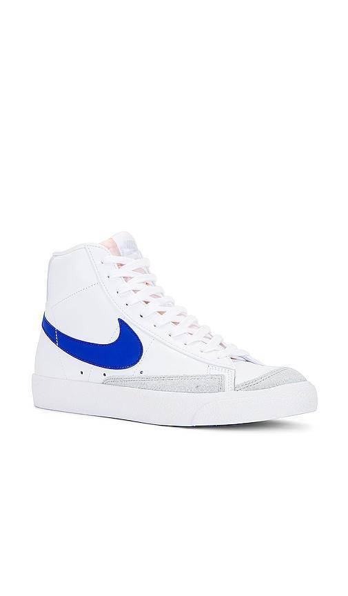 Blazer Mid '77 Vintage Bq6806-124 Mens White Game Royal Leather Shoes Foh22 Product Image