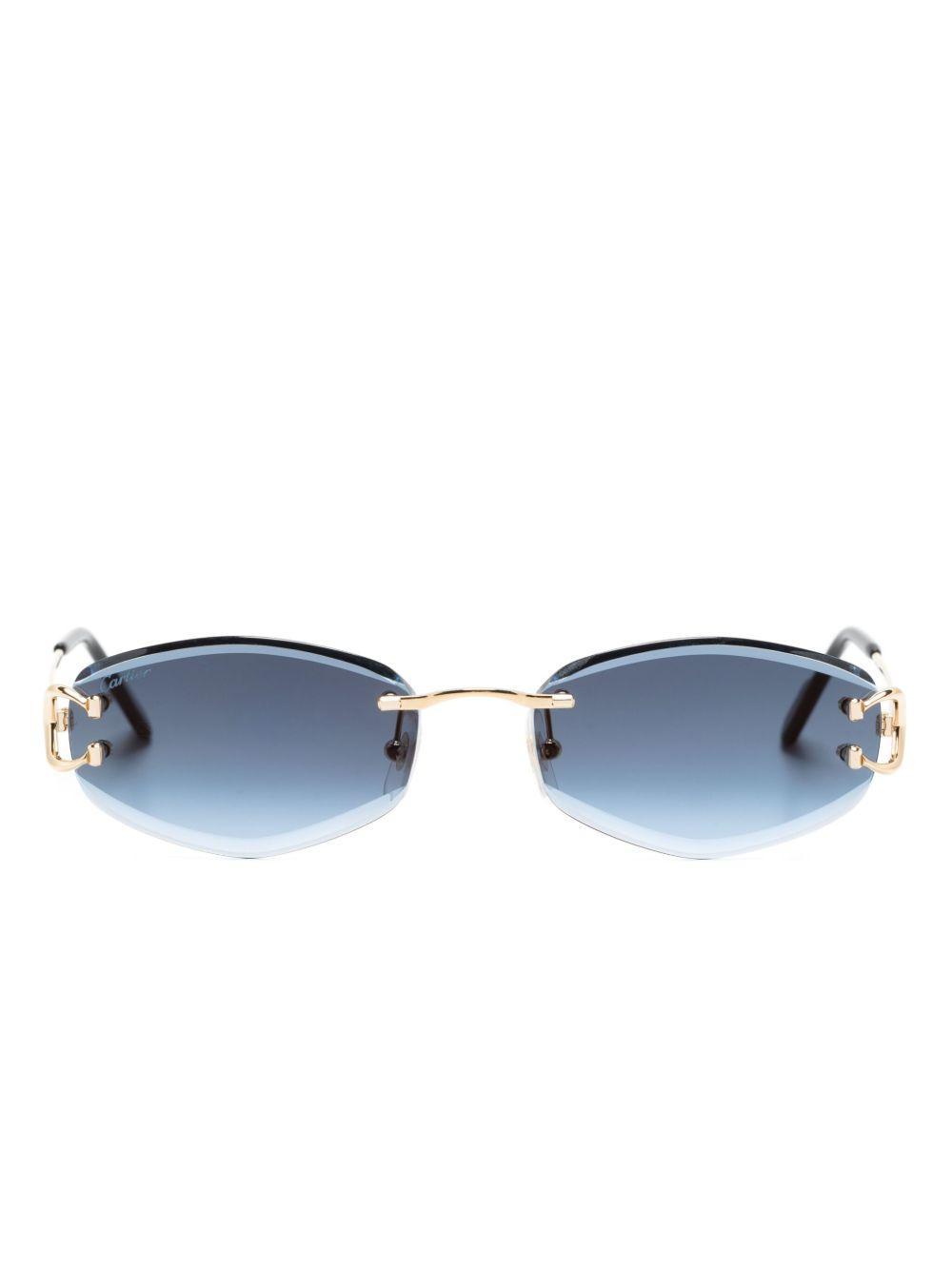 Signature C oval-frame sunglasses Product Image