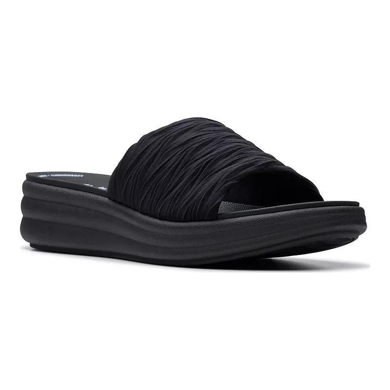 Clarks Drift Petal Black Synthetic) Women's Shoes Product Image