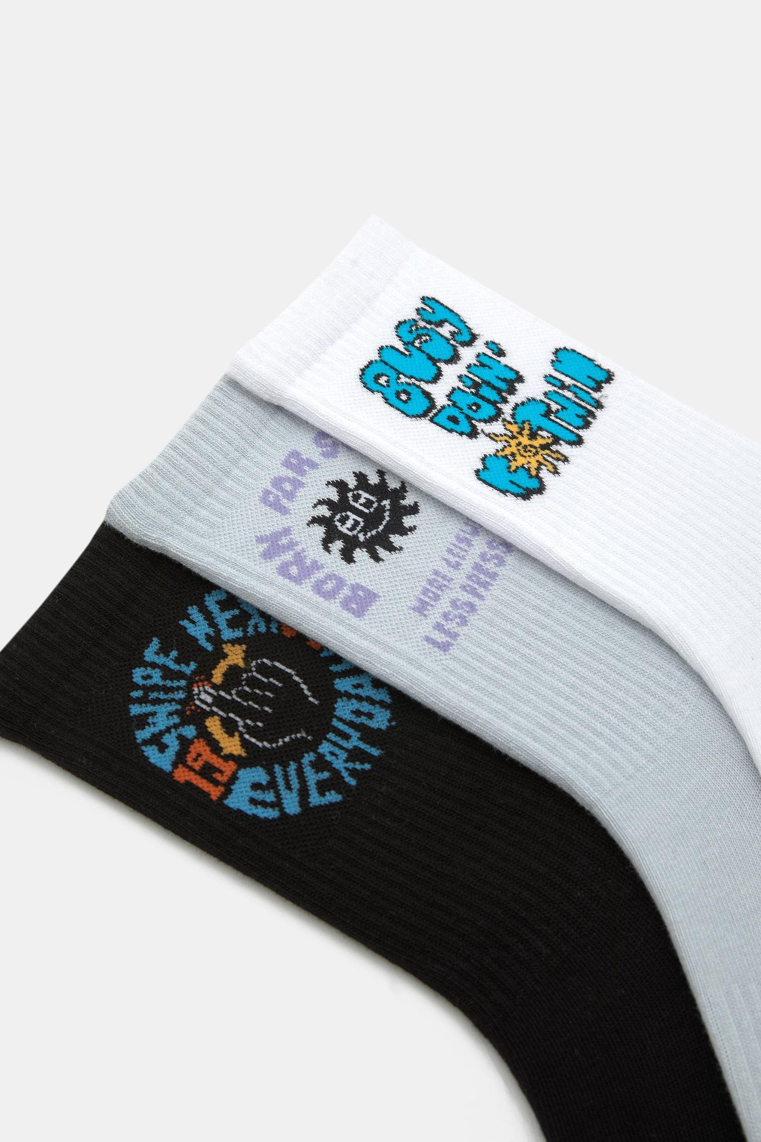 Pack of graphic print socks Product Image