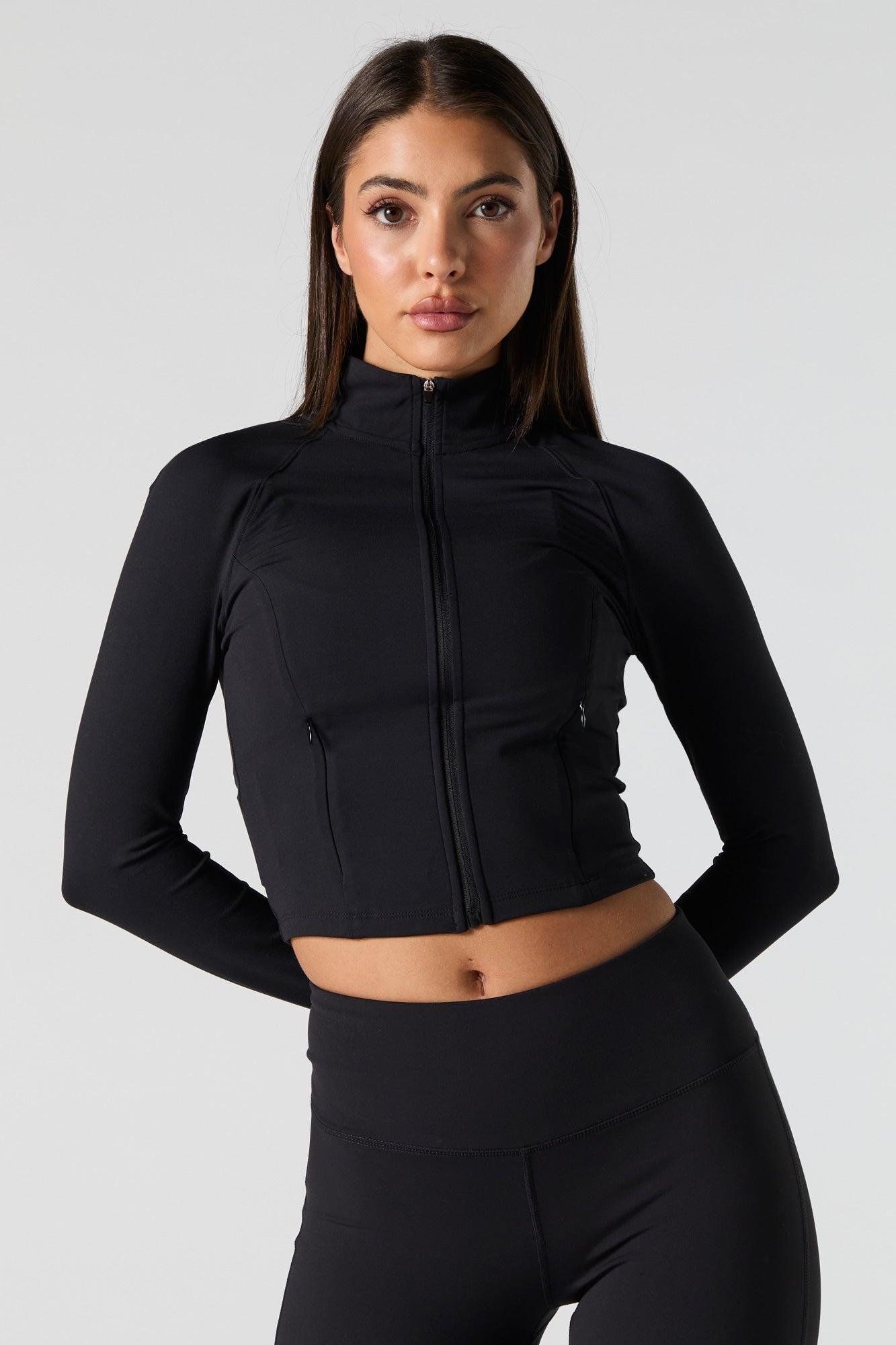 Active Mock Zip-Up Long Sleeve Top Female Product Image