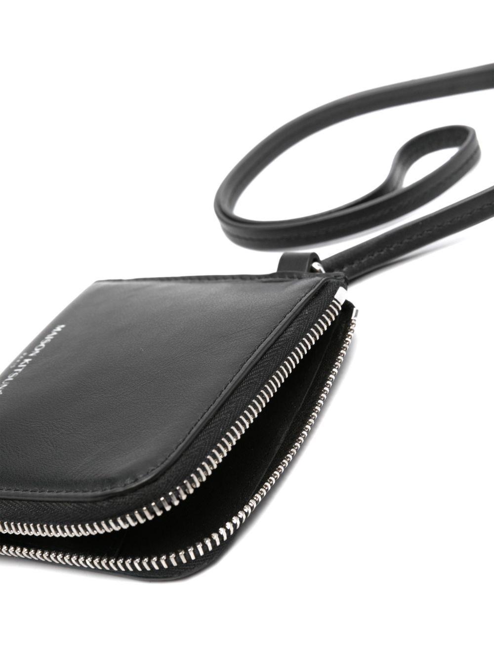 logo-print leather wallet  Product Image