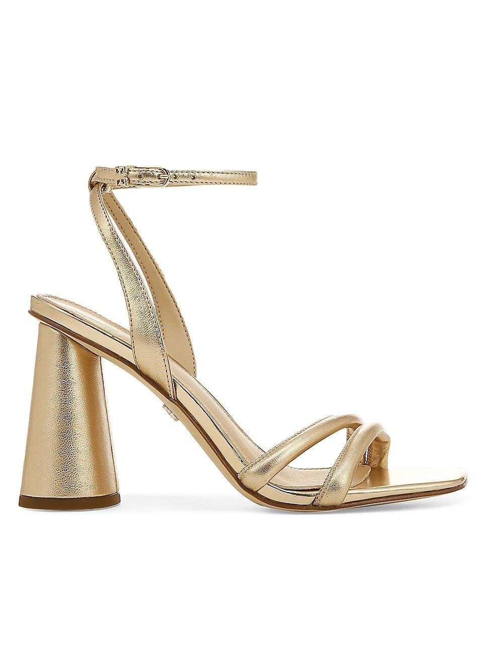 Sam Edelman Kia Block Heel Sandal Leaf Leather Product Image