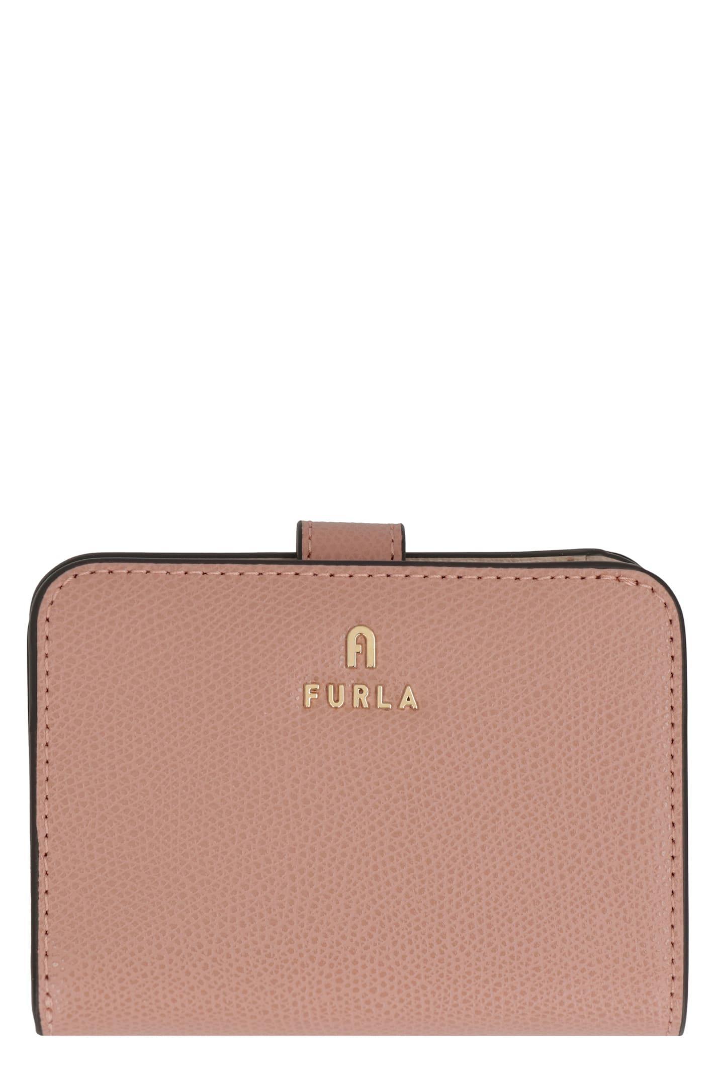 FURLA Camelia Leather Wallet In Pink Product Image