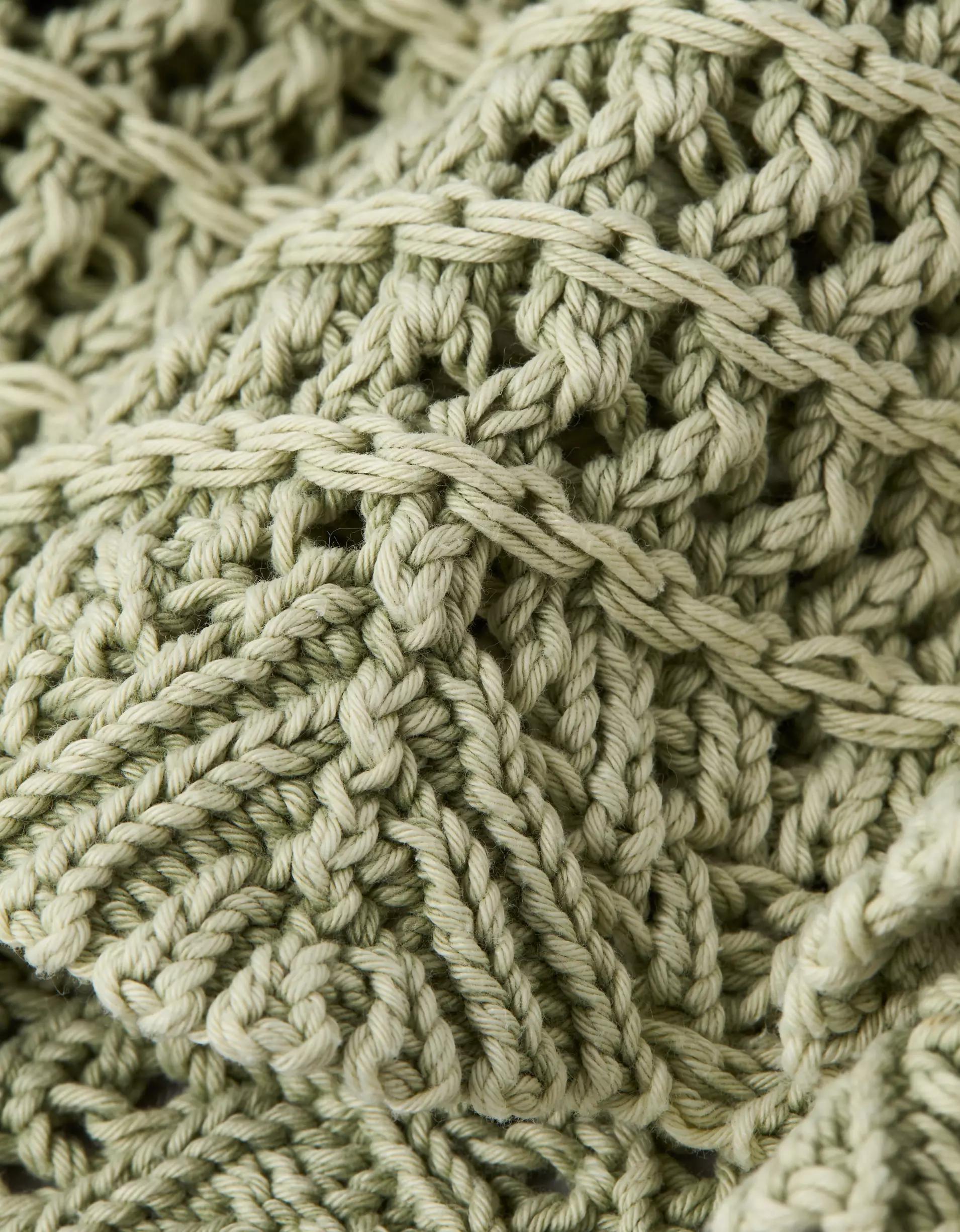 AE Ballet Neck Open Knit Sweater Product Image