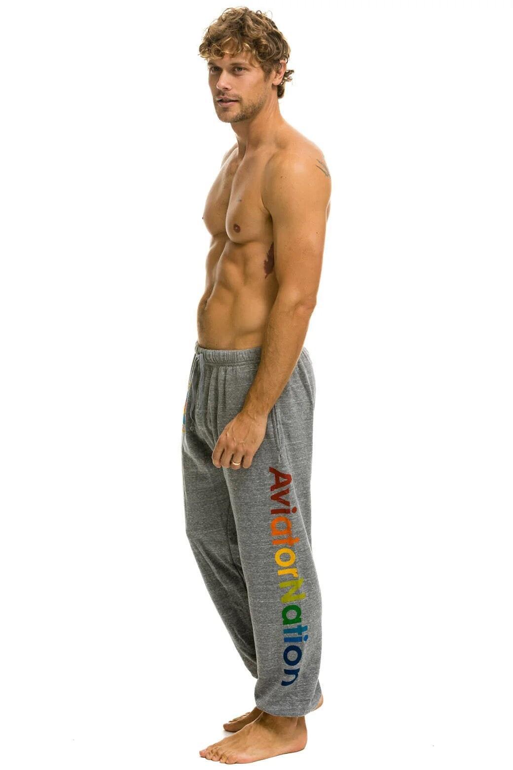 AVIATOR NATION SAN FRANCISCO SWEATPANTS - HEATHER GREY Male Product Image