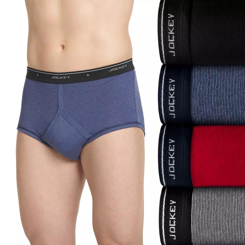 Men's Jockey® 4-pack Classic Knit Full-Rise Briefs,  Product Image
