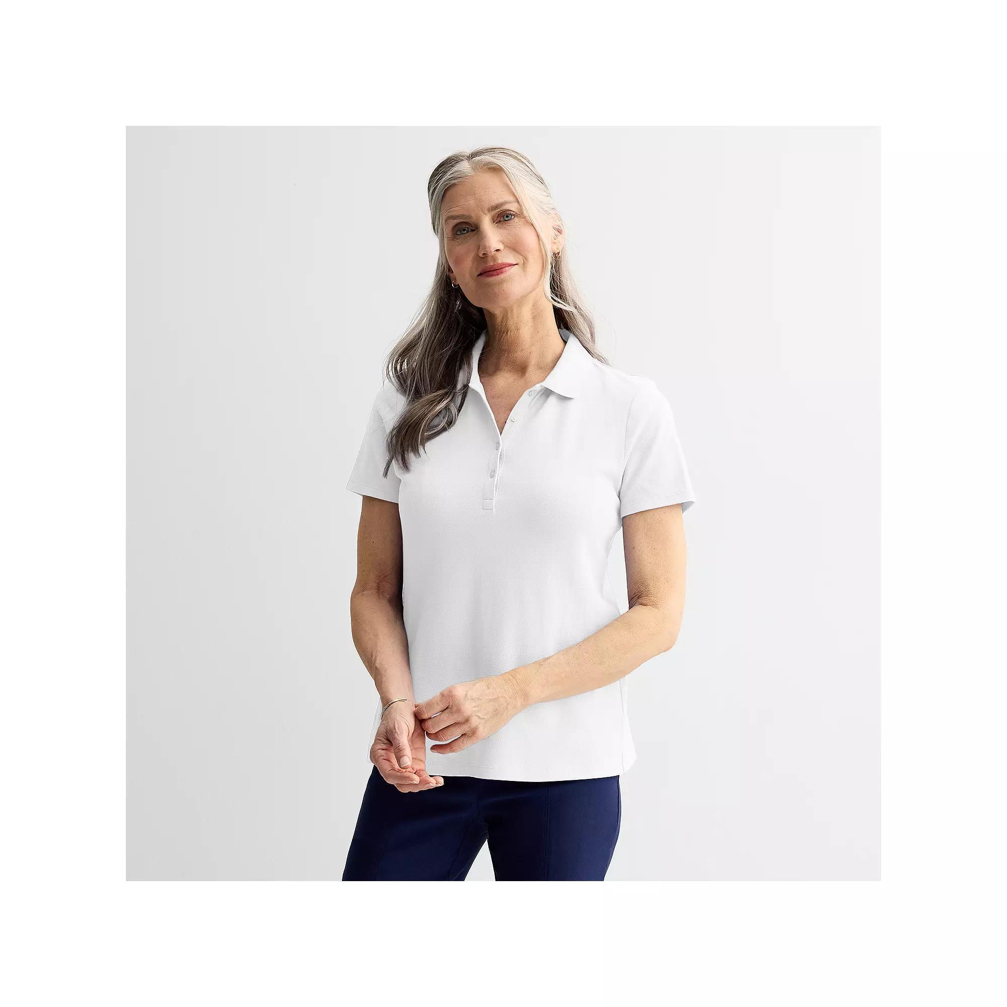 Women's Croft & Barrow® Essential Polo,  Product Image