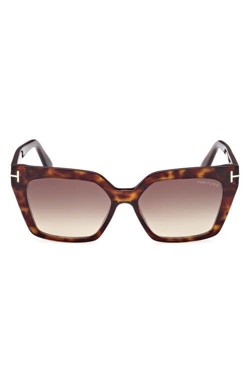 Winona Acetate T-Logo Cat-Eye Sunglasses Product Image