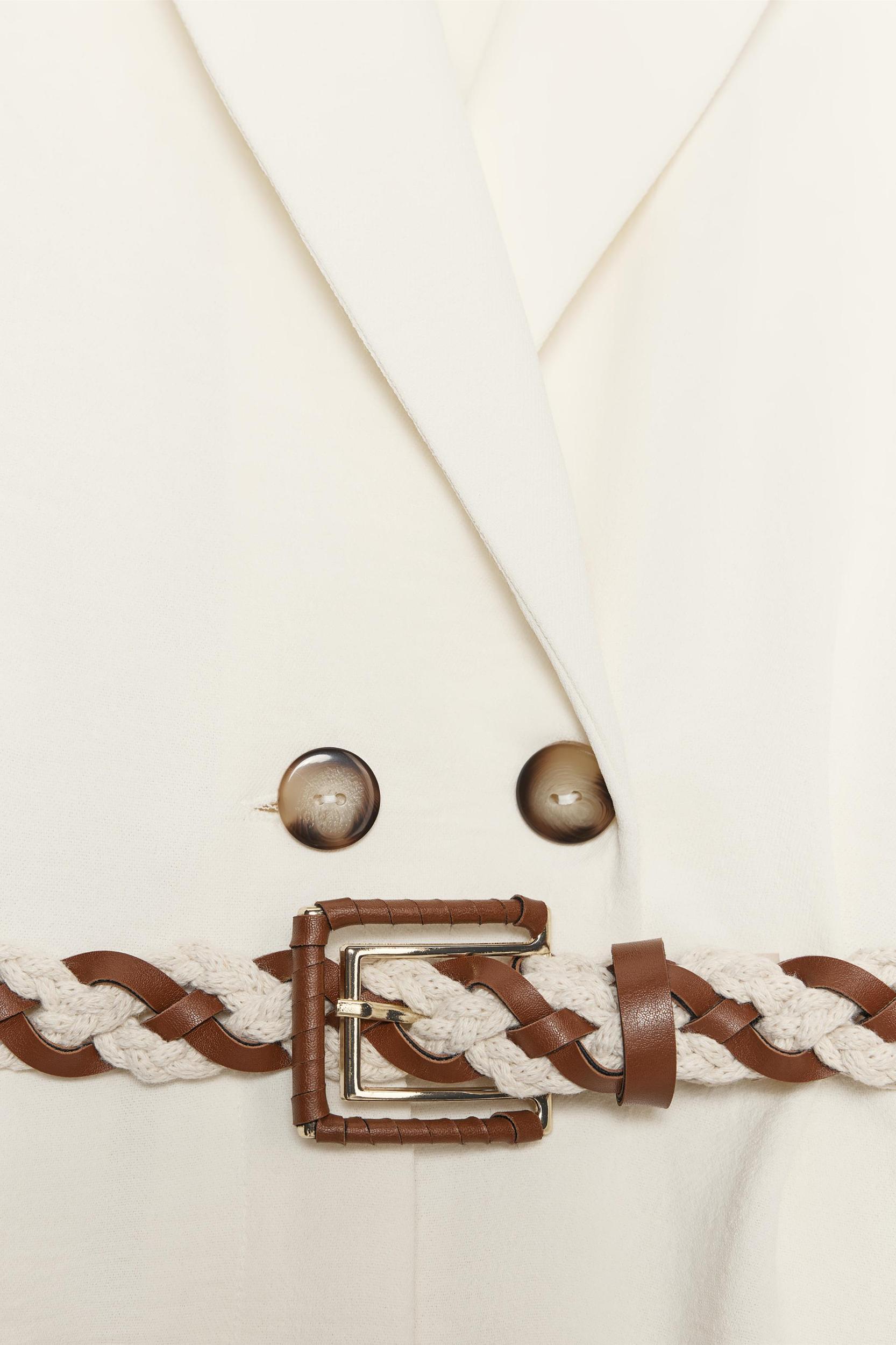 BRAIDED BELT SHORT JUMPSUIT Product Image