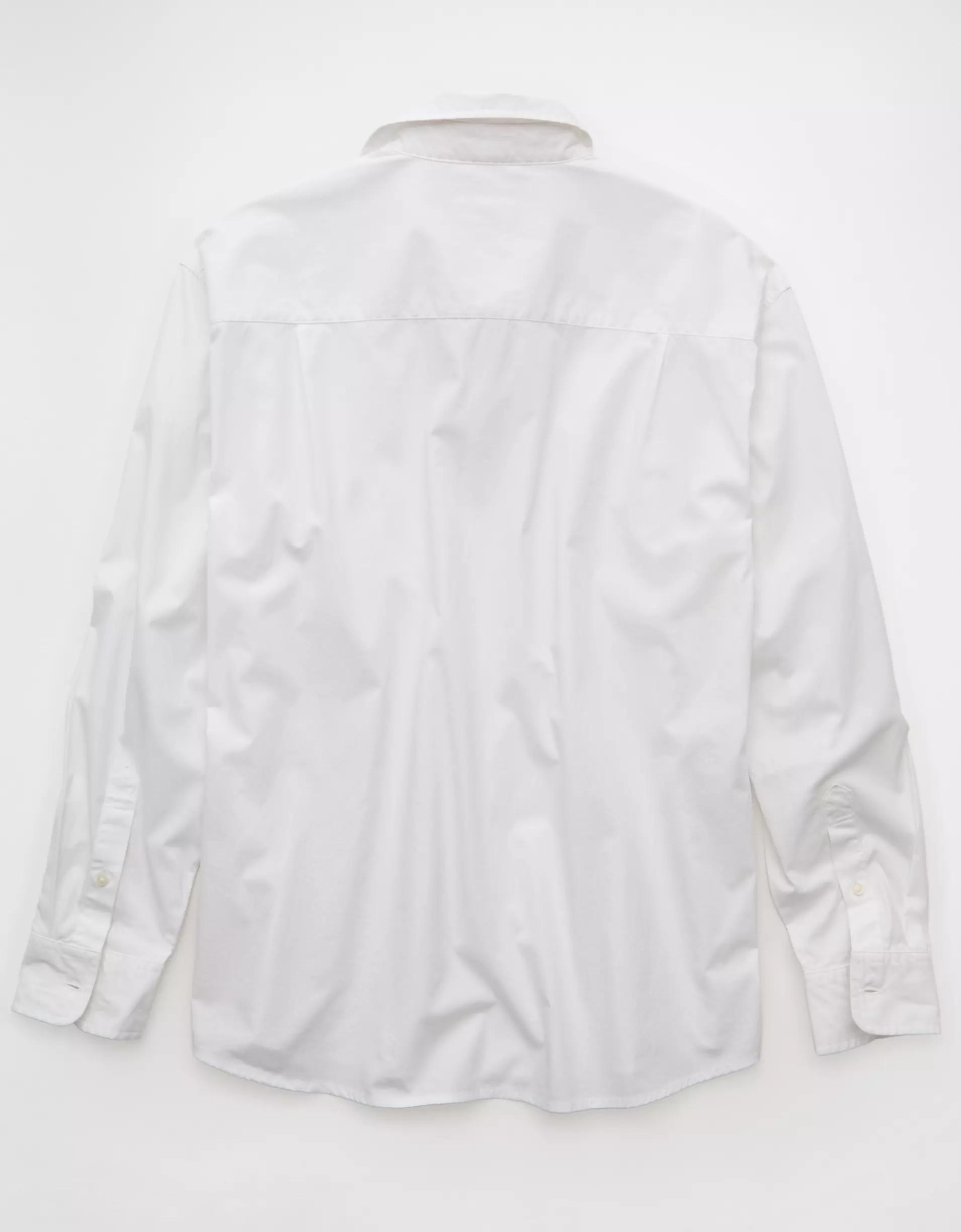 AE Everyday Relaxed Fit Poplin Button-Up Shirt Product Image