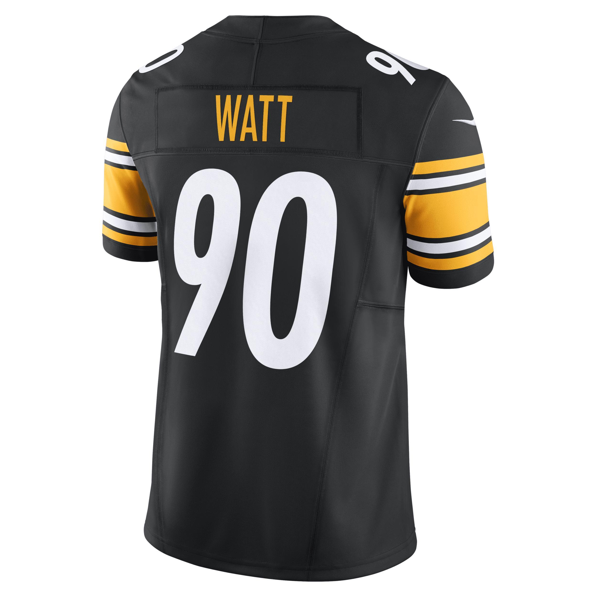 Men's Nike T.J. Watt Black Pittsburgh Steelers Vapor F.U.S.E. Limited Jersey, Size: Medium Product Image