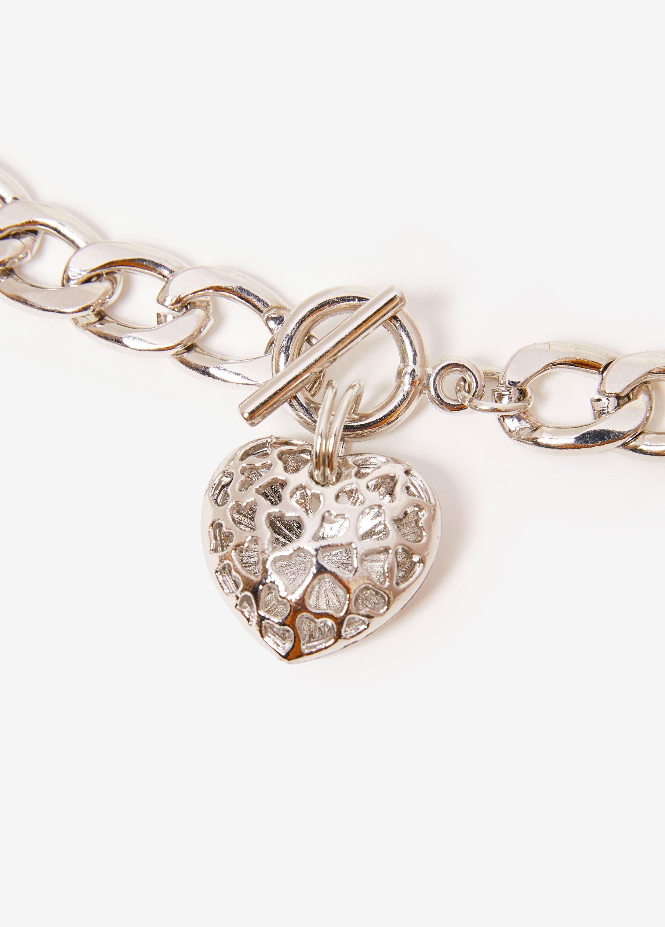 Pave Crystal Heart Necklace Product Image