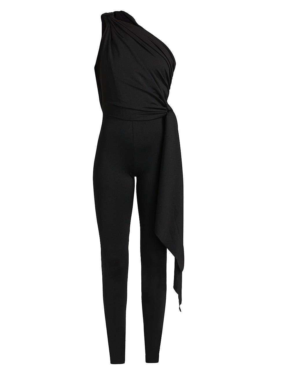 Womens Celina Draped Asymmetric Jumpsuit Product Image