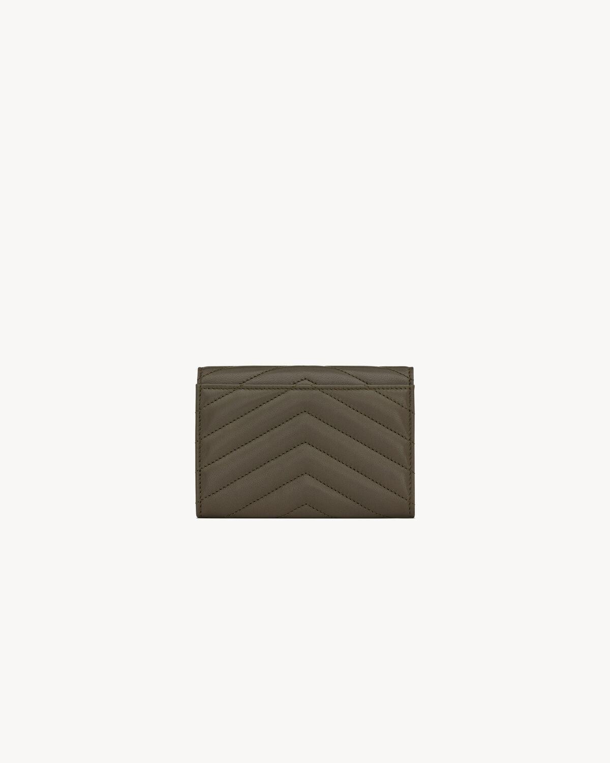 CASSANDRE MATELASSÉ SMALL ENVELOPE WALLET IN LAMBSKIN | Saint Laurent | YSL.com Product Image