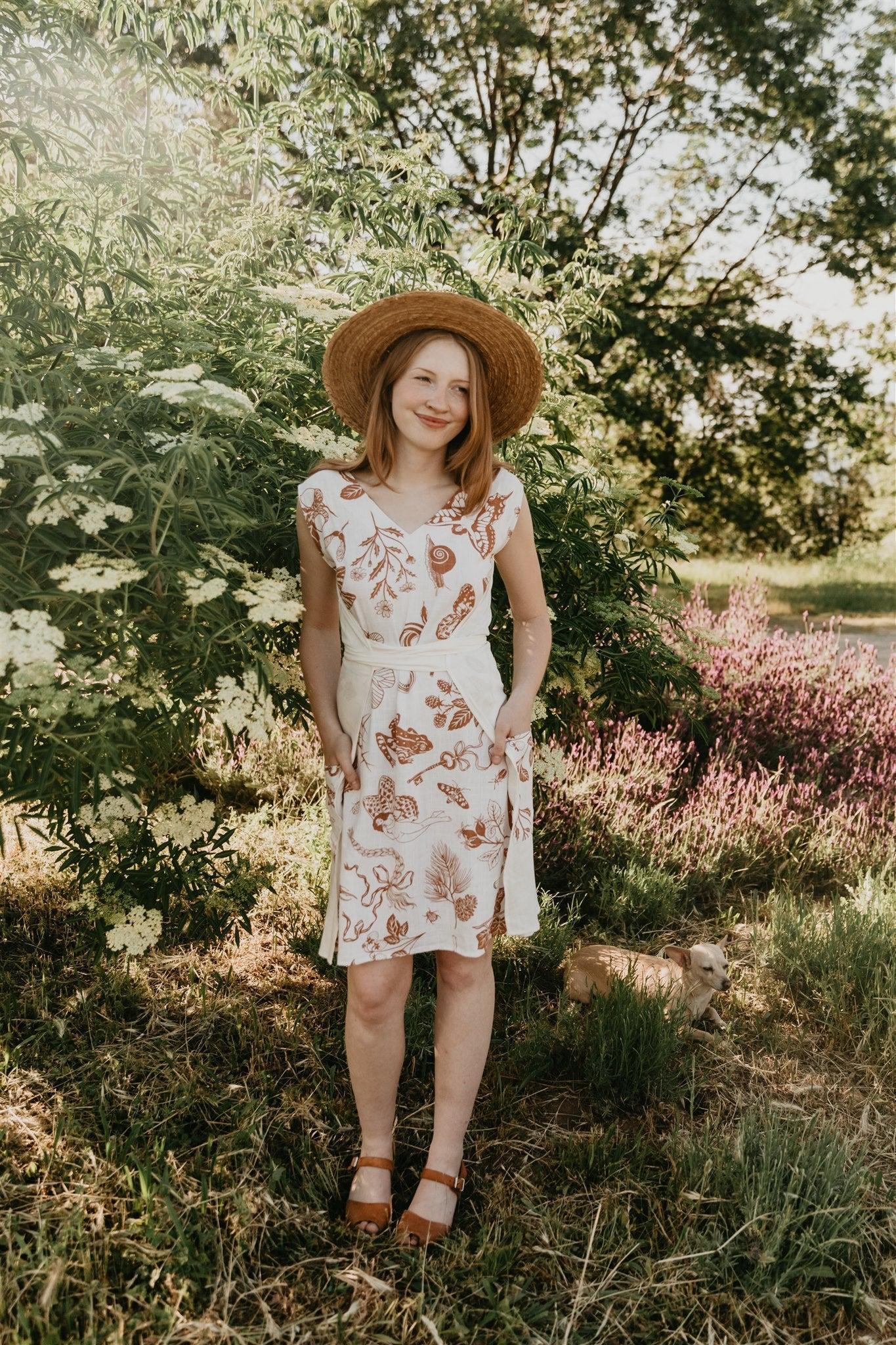 Izzy Dress in Wild Oat Woodland Wonder Product Image