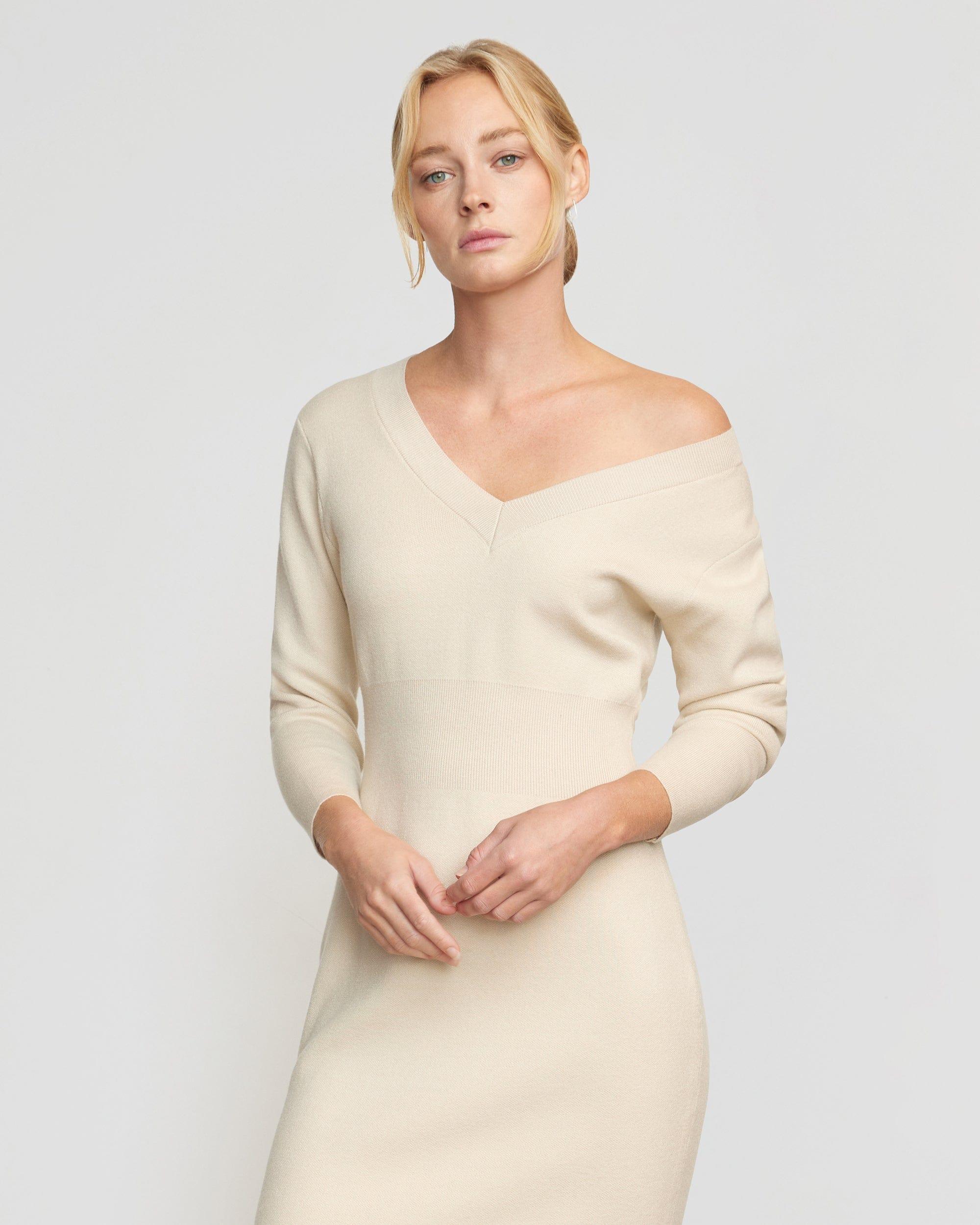 Brea Off-Shoulder Sweater Dress Product Image