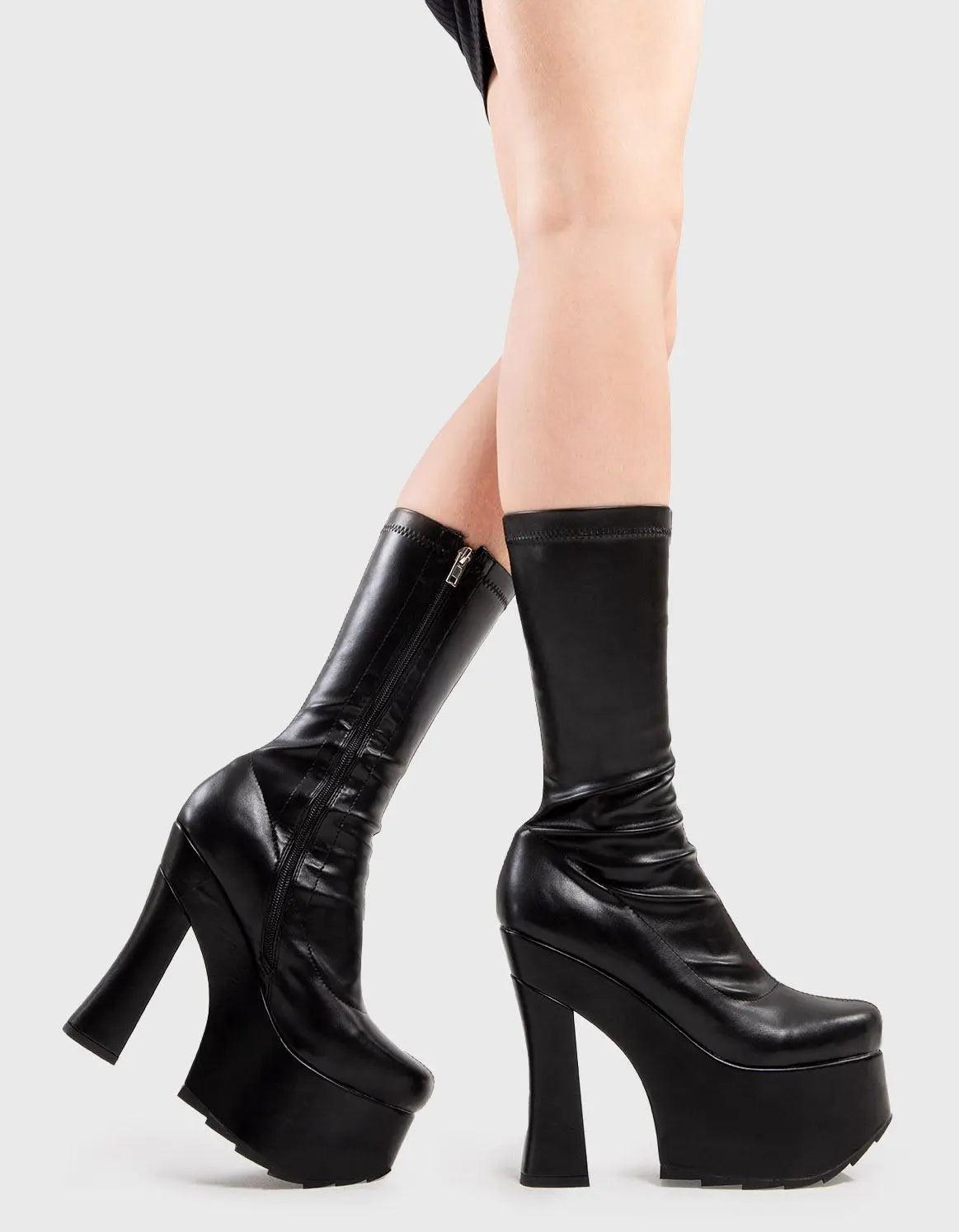 Do For Love Platform Calf Boots Product Image