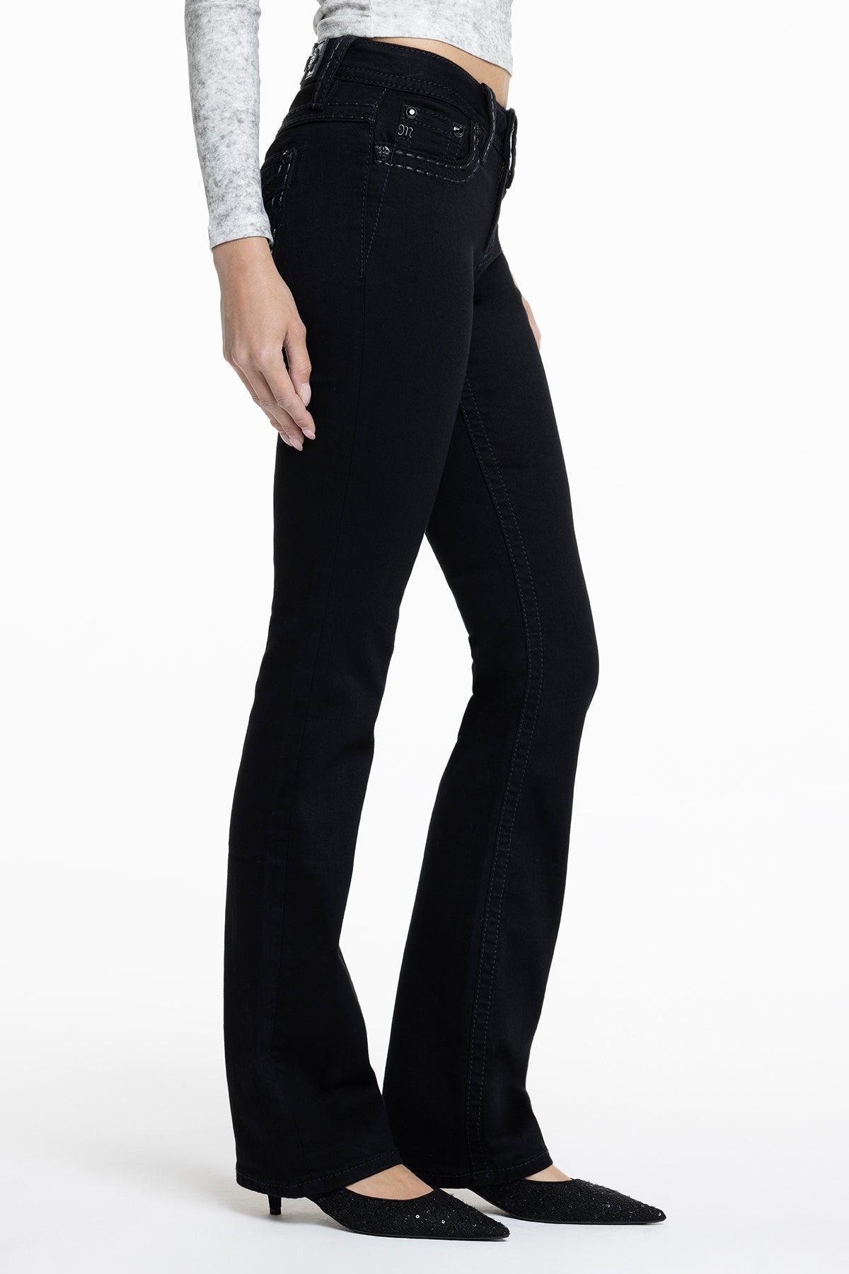 Classic Black Bootcut Jeans Product Image