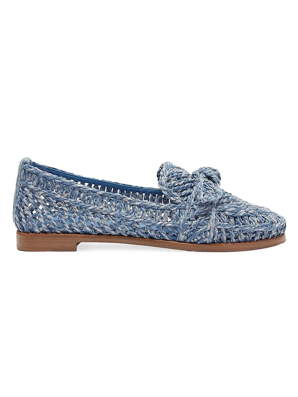 Womens Raffia Penny Loafer Product Image