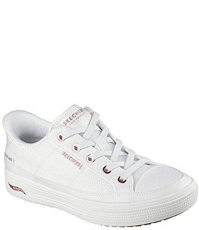 Skechers Arch Fit Arcade See Ya There Canvas Retro Sneakers Product Image
