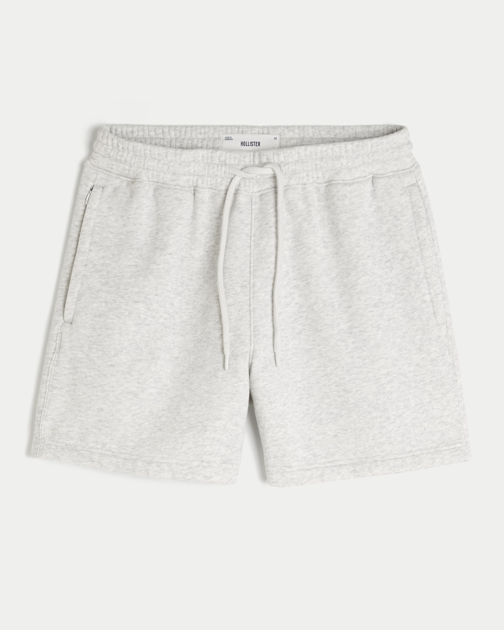 Mid-Thigh Loose Fleece Shorts Product Image