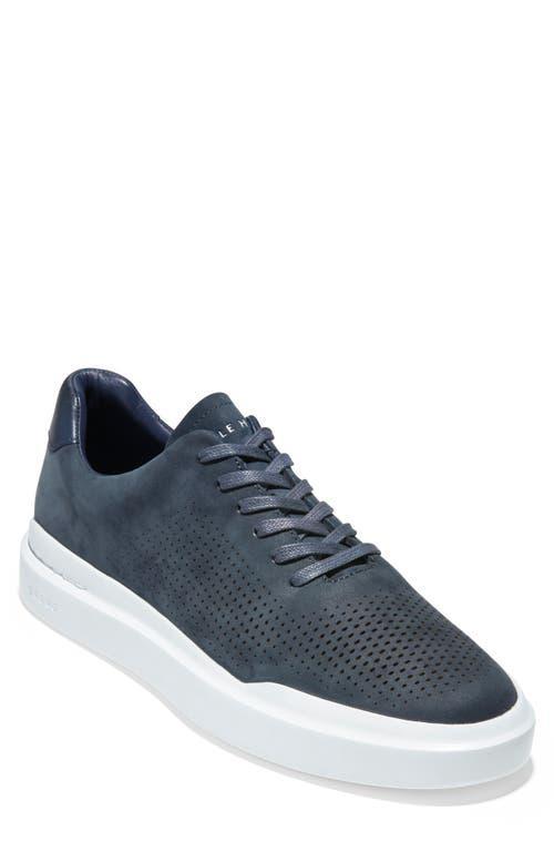 Cole Haan Mens GrandPr Rally Laser Cut Sneakers - Blue Size 14 Product Image