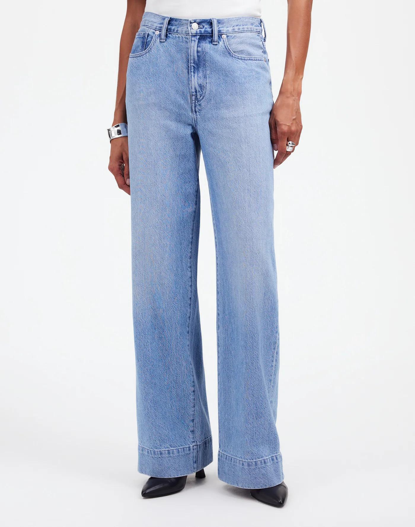 Superwide-Leg Jeans in Lintz Wash Product Image