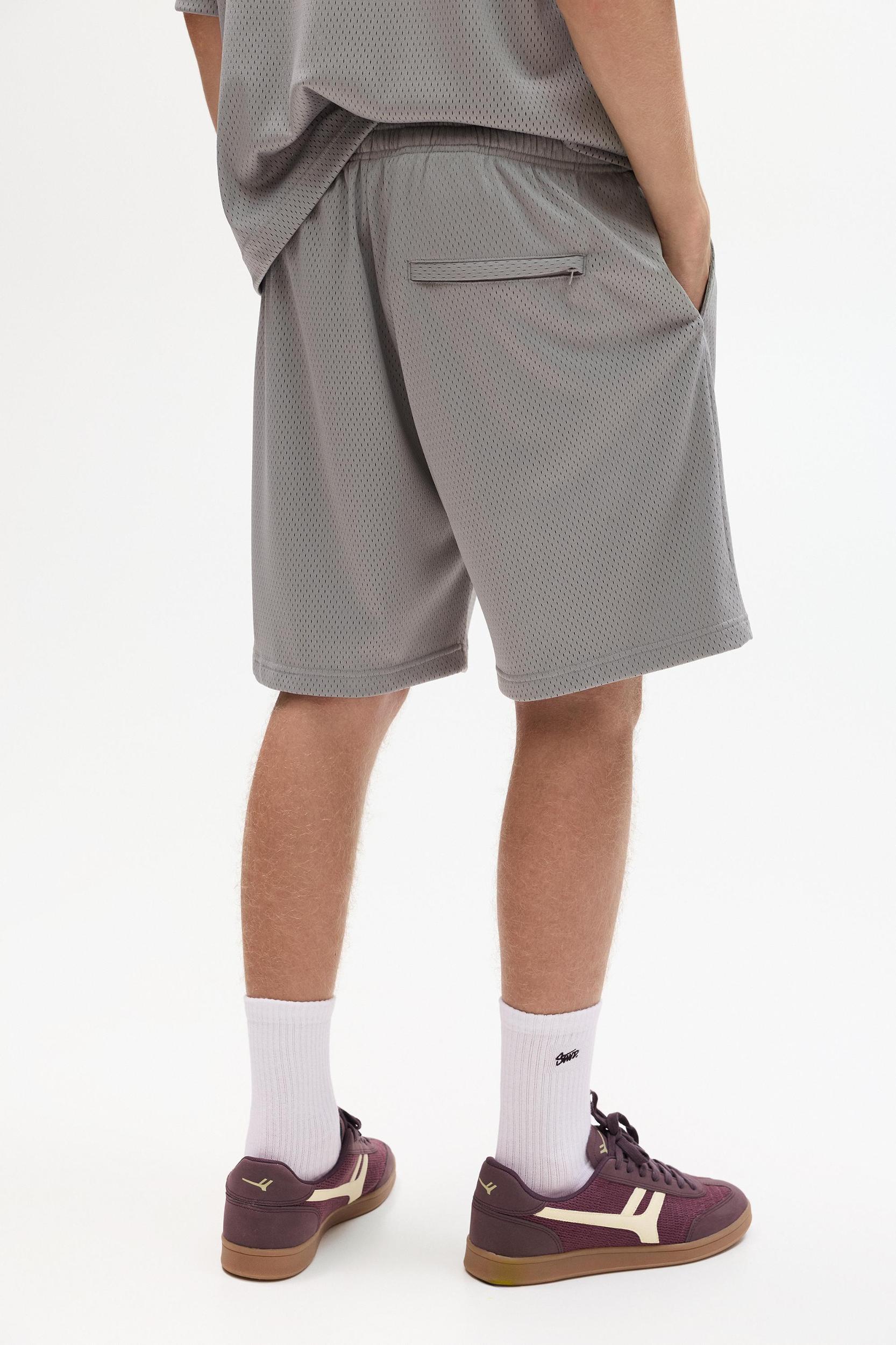 Mesh Bermuda sweat shorts Product Image
