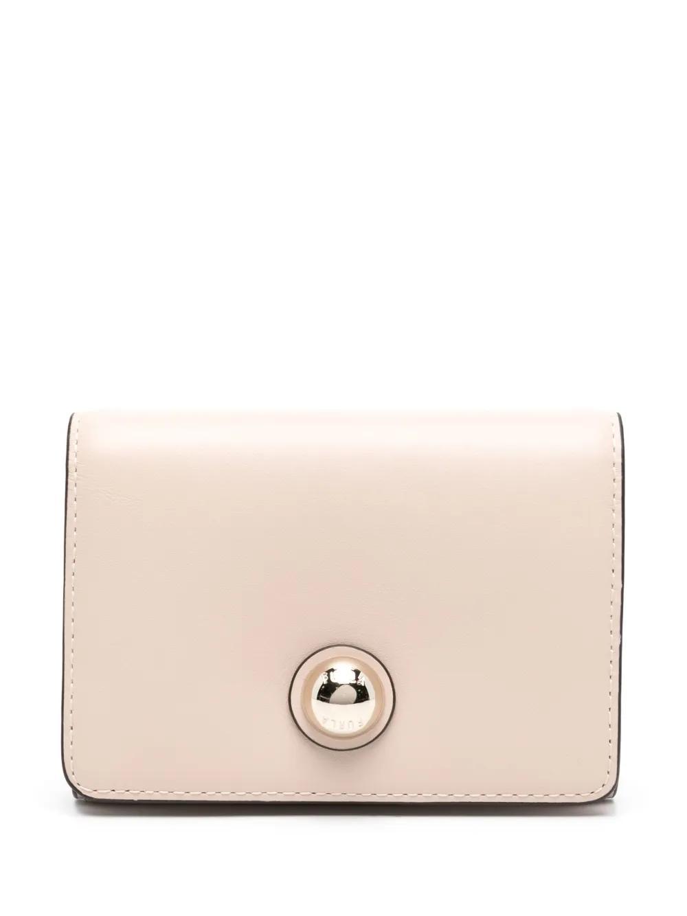 FURLA Sfera M Leather Wallet In Neutrals Product Image