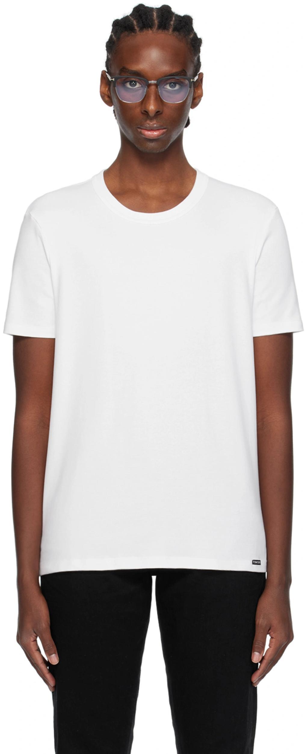 TOM FORD Slim-fit Lyocell And Cotton-blend Jersey T-shirt In Neutrals Product Image