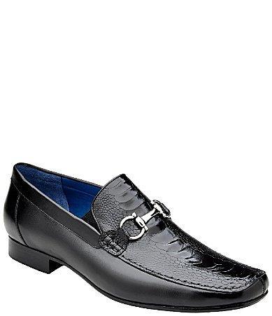 Belvedere Mens Bruno Bit Leather Loafers Product Image