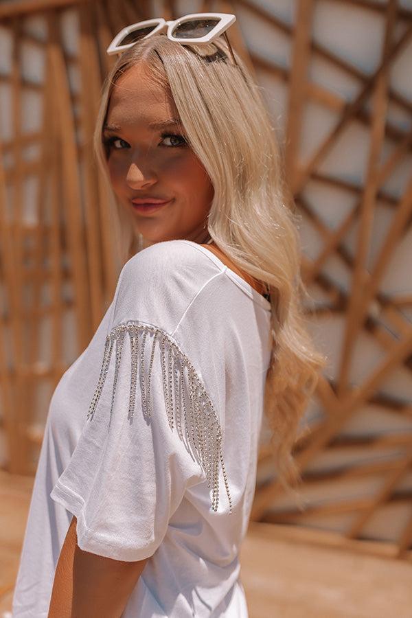 Free To Sparkle Rhinestone Shift Top Product Image