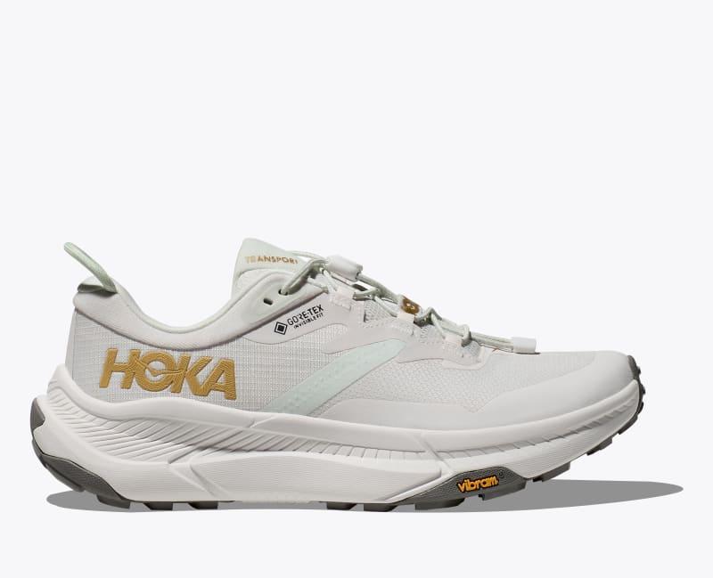 HOKA Mens Transport GTX Shoes in Frost/Gold, Size 8.5 Product Image