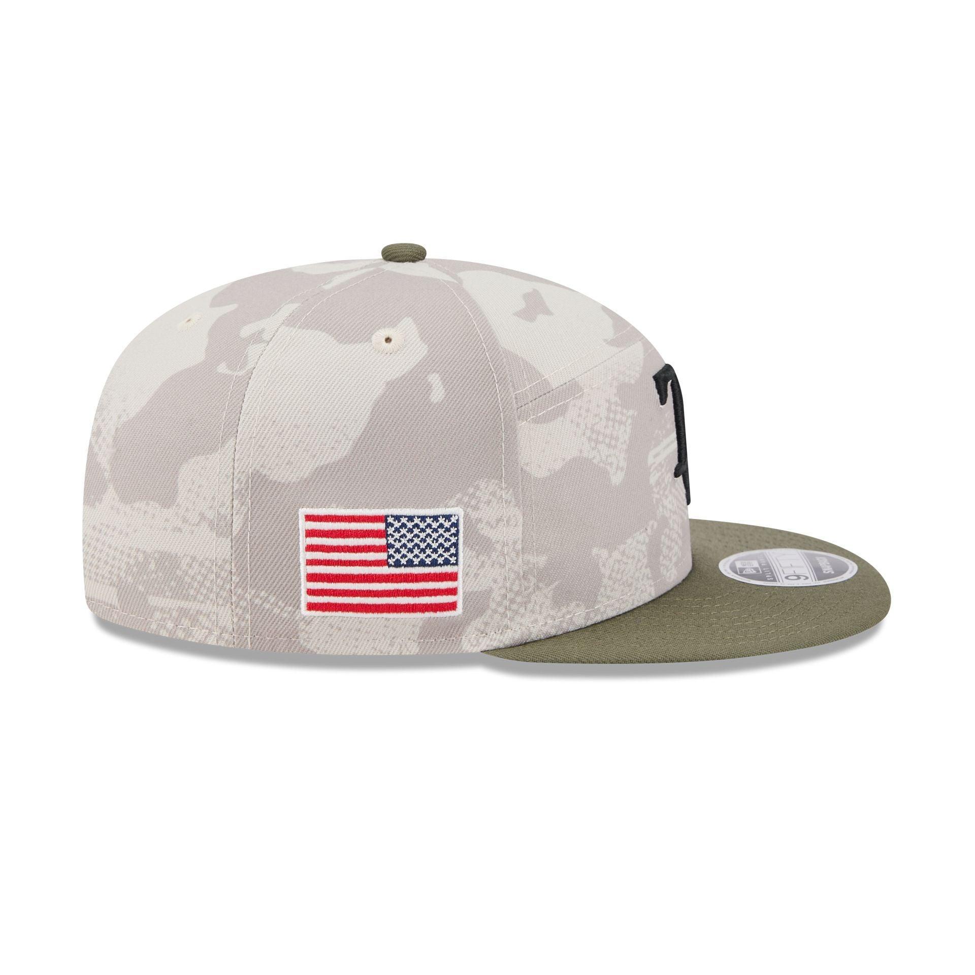 Tampa Bay Rays Armed Forces Day 2025 Split Panel 9FIFTY Snapback Hat Male Product Image