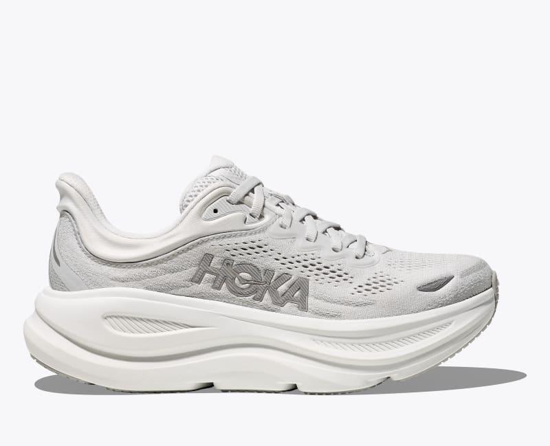 HOKA Womens Bondi 9 Shoes in White/White, Size 7 Product Image