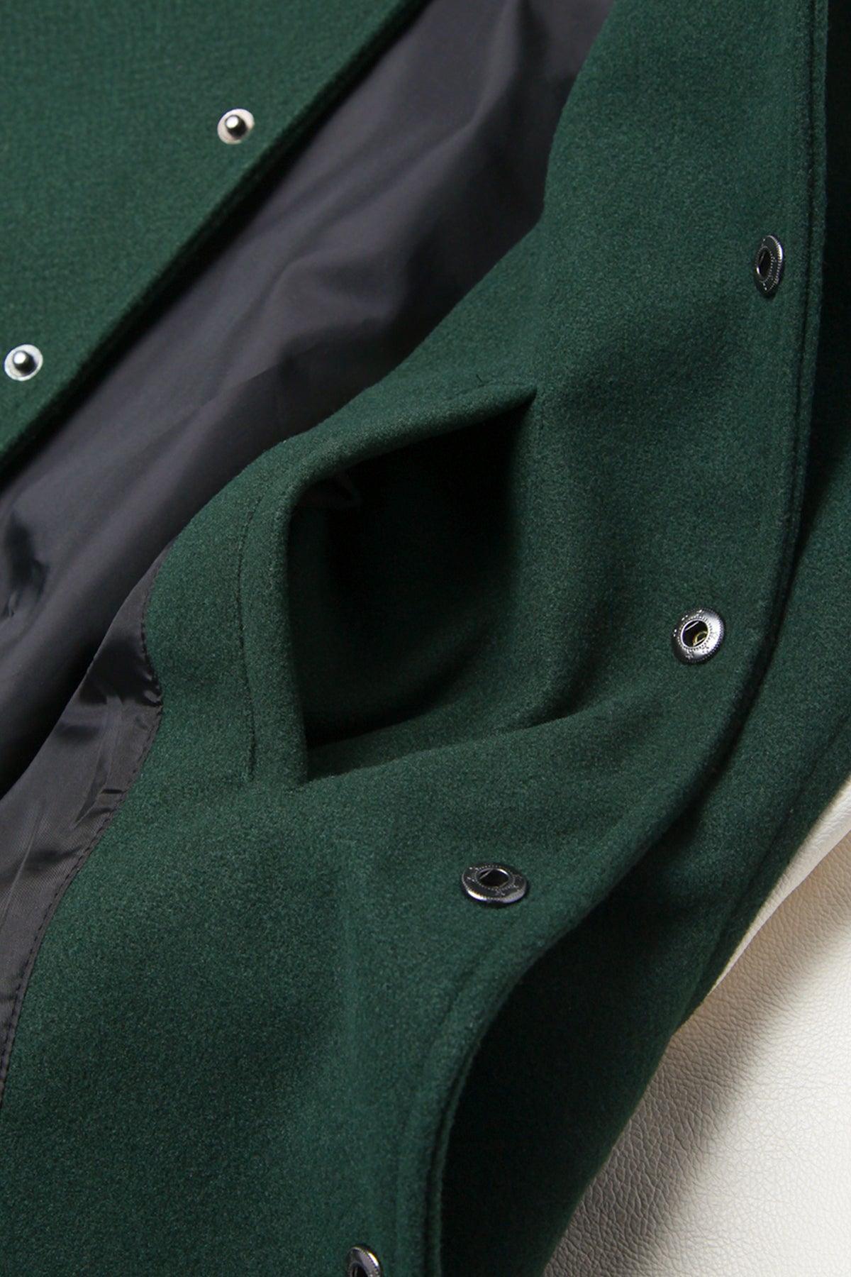 TRS - Vegan Varsity Jacket - Green Product Image