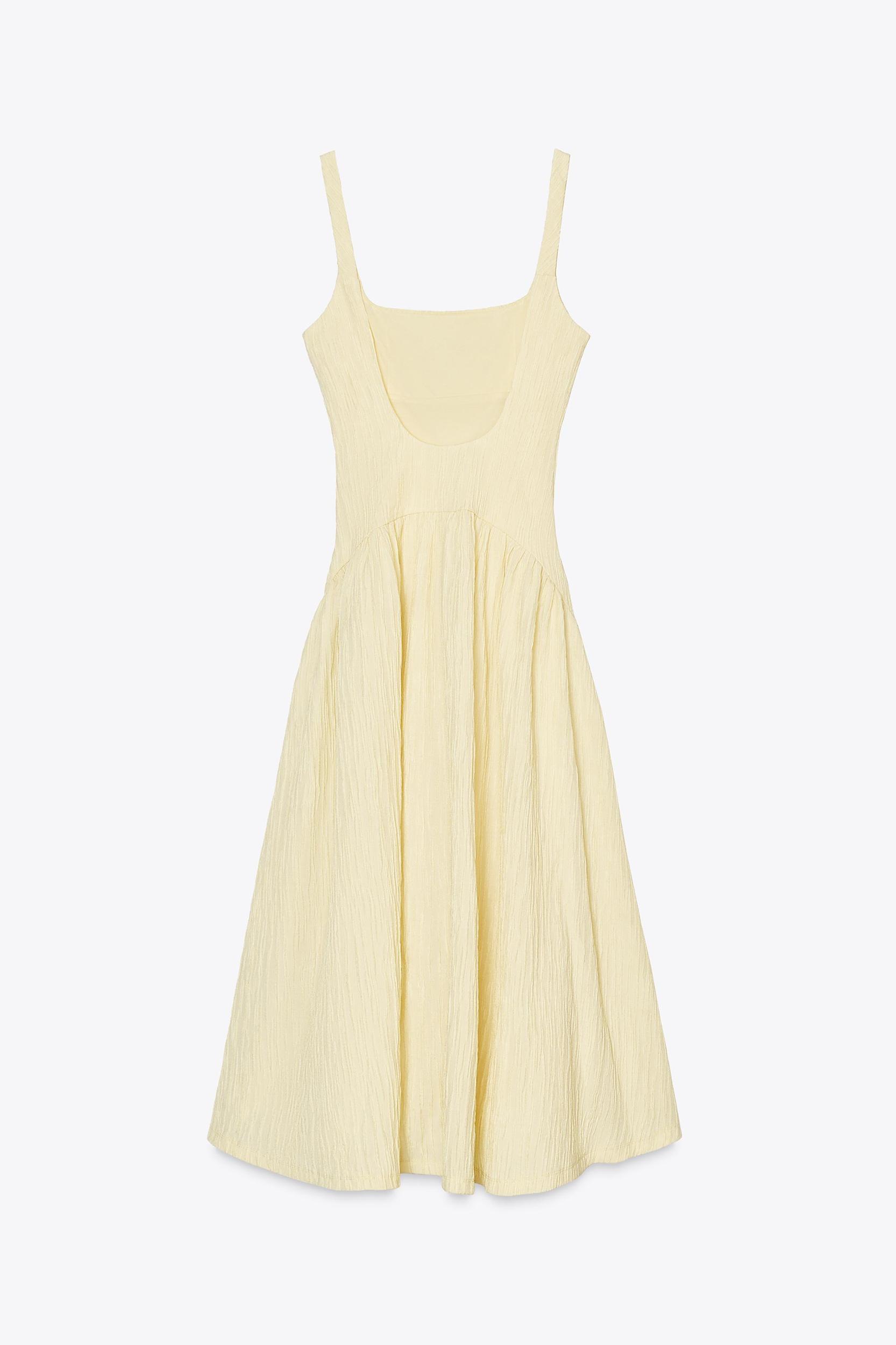 TEXTURED MIDI DRESS Product Image