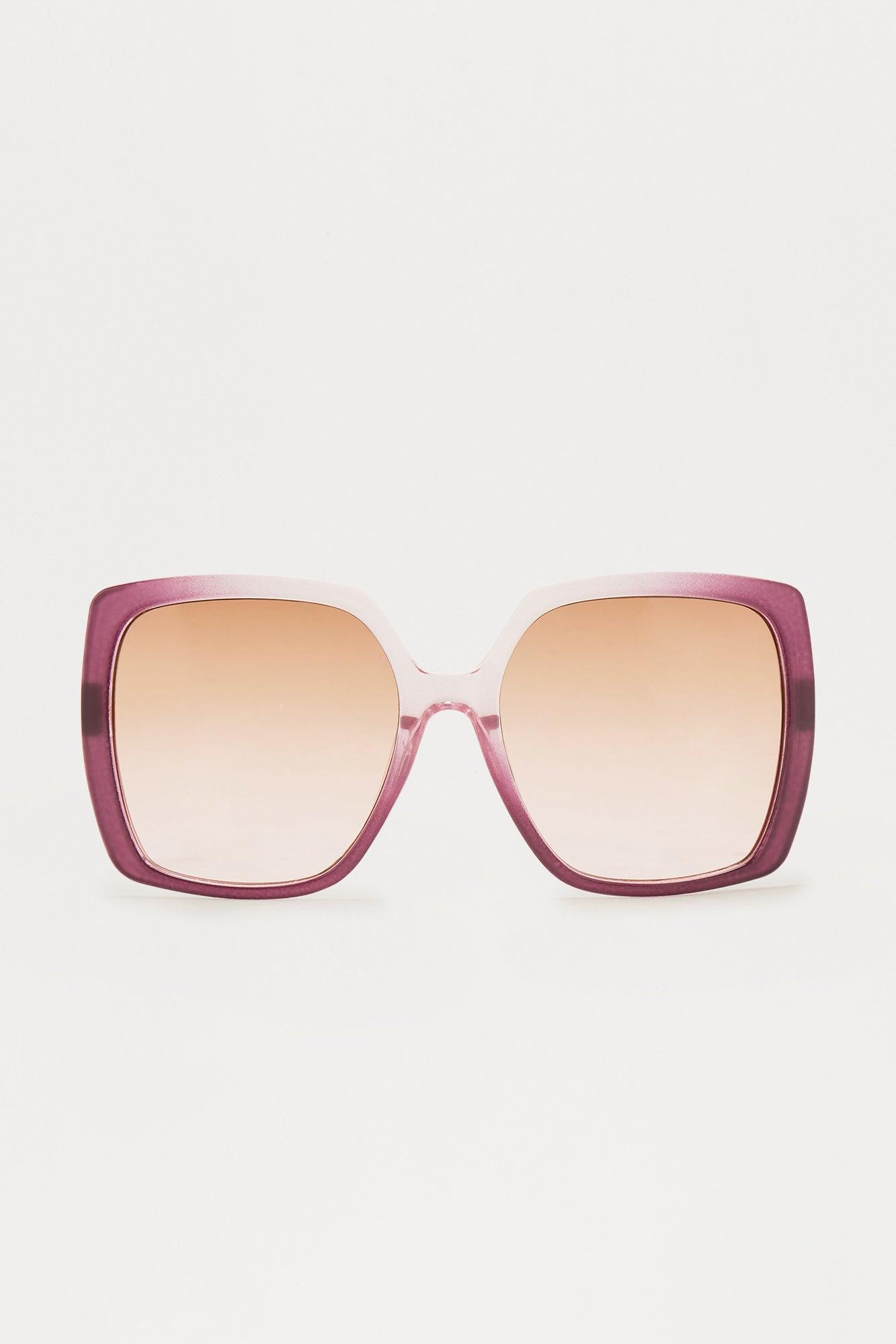 Perfect Perspective Oversized Square Sunglasses - Purple Product Image