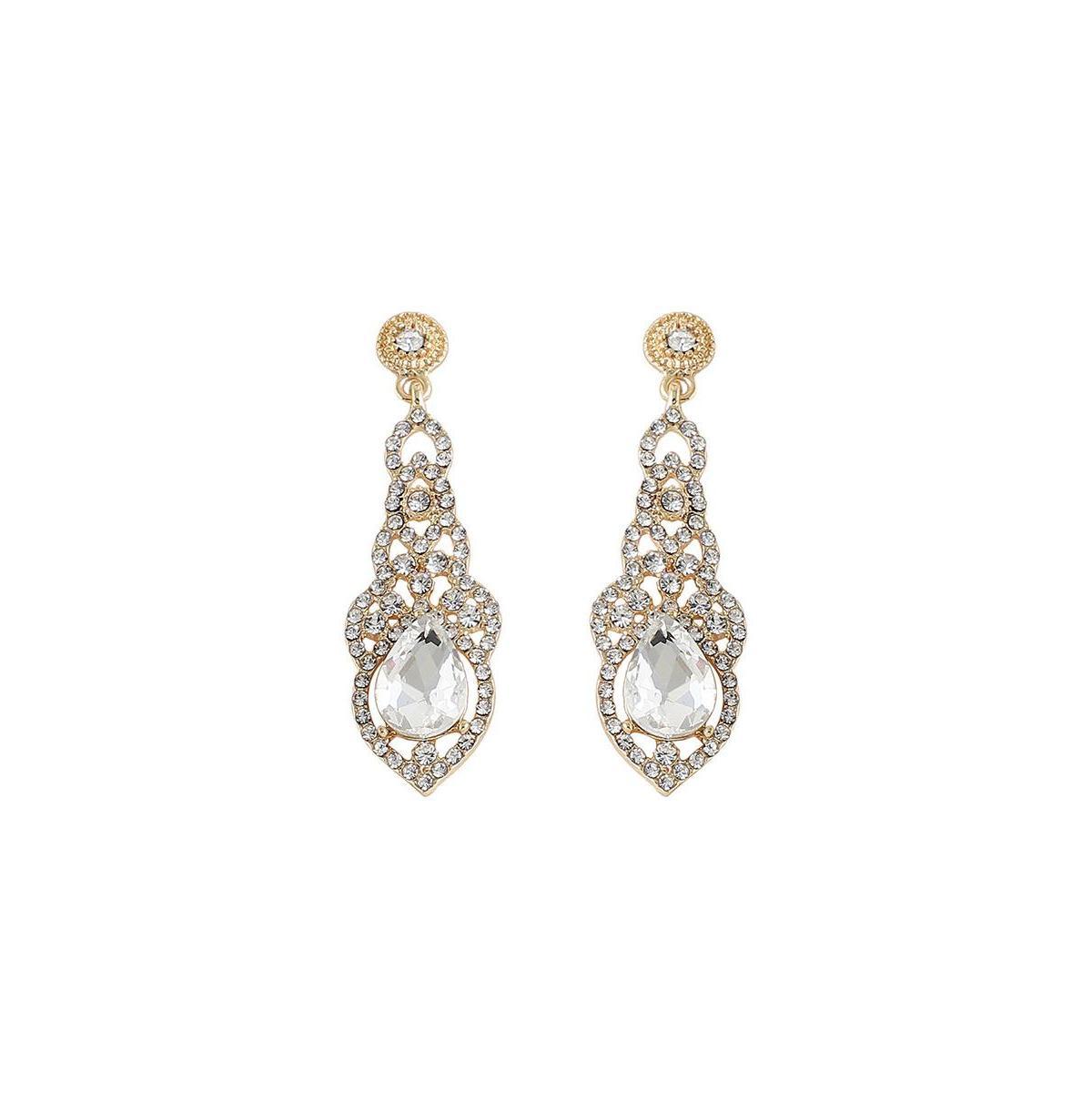 Sohi Womens Dazzling Drop Earrings Product Image