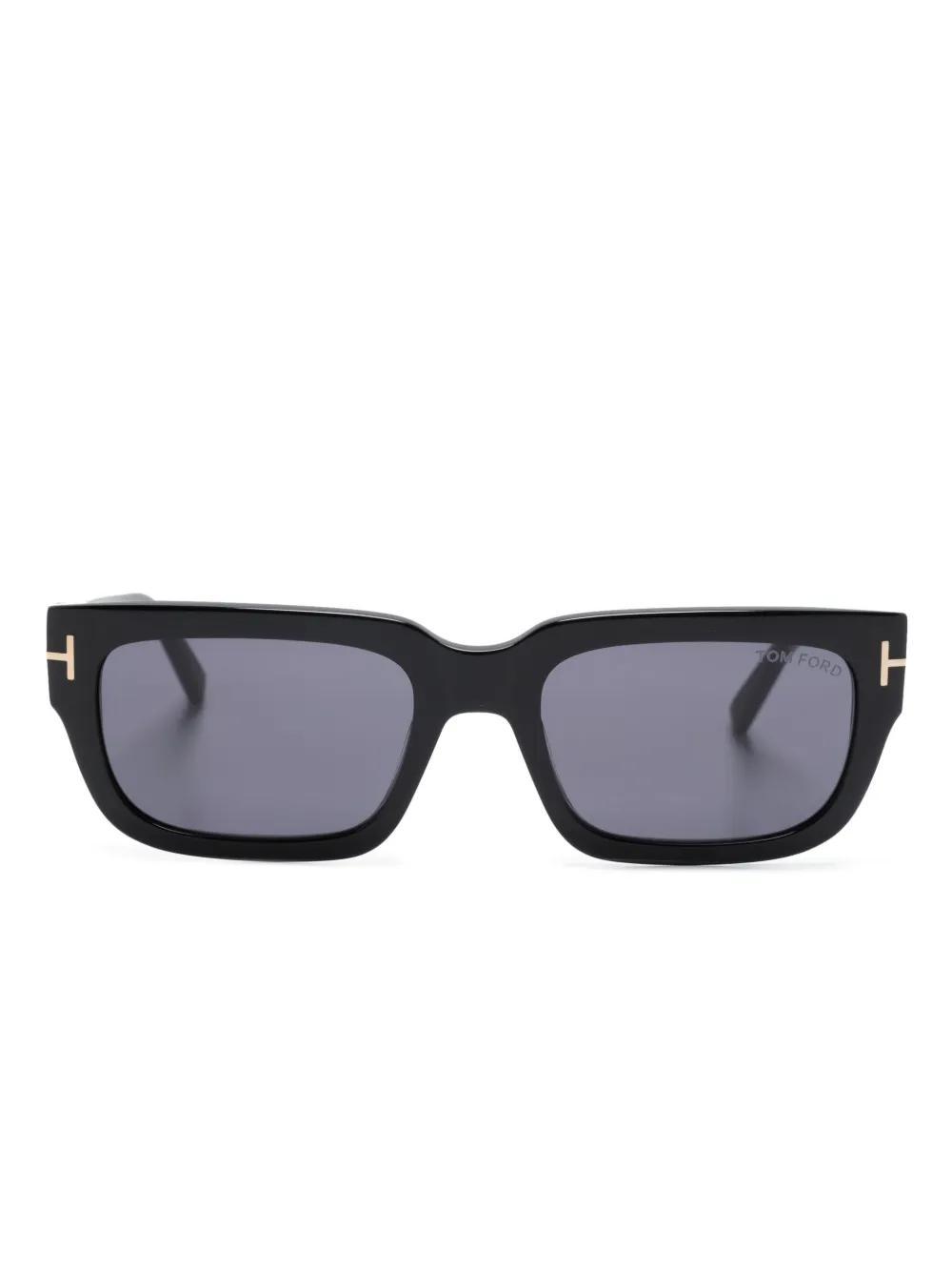 TOM FORD Rectangle-frame Tinted Sunglasses In Black Product Image