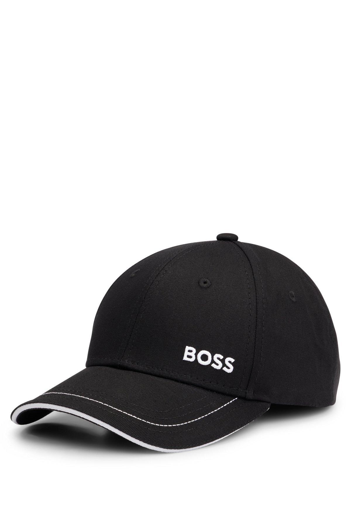 Cotton-twill cap with embroidered logo and metal buckle Product Image