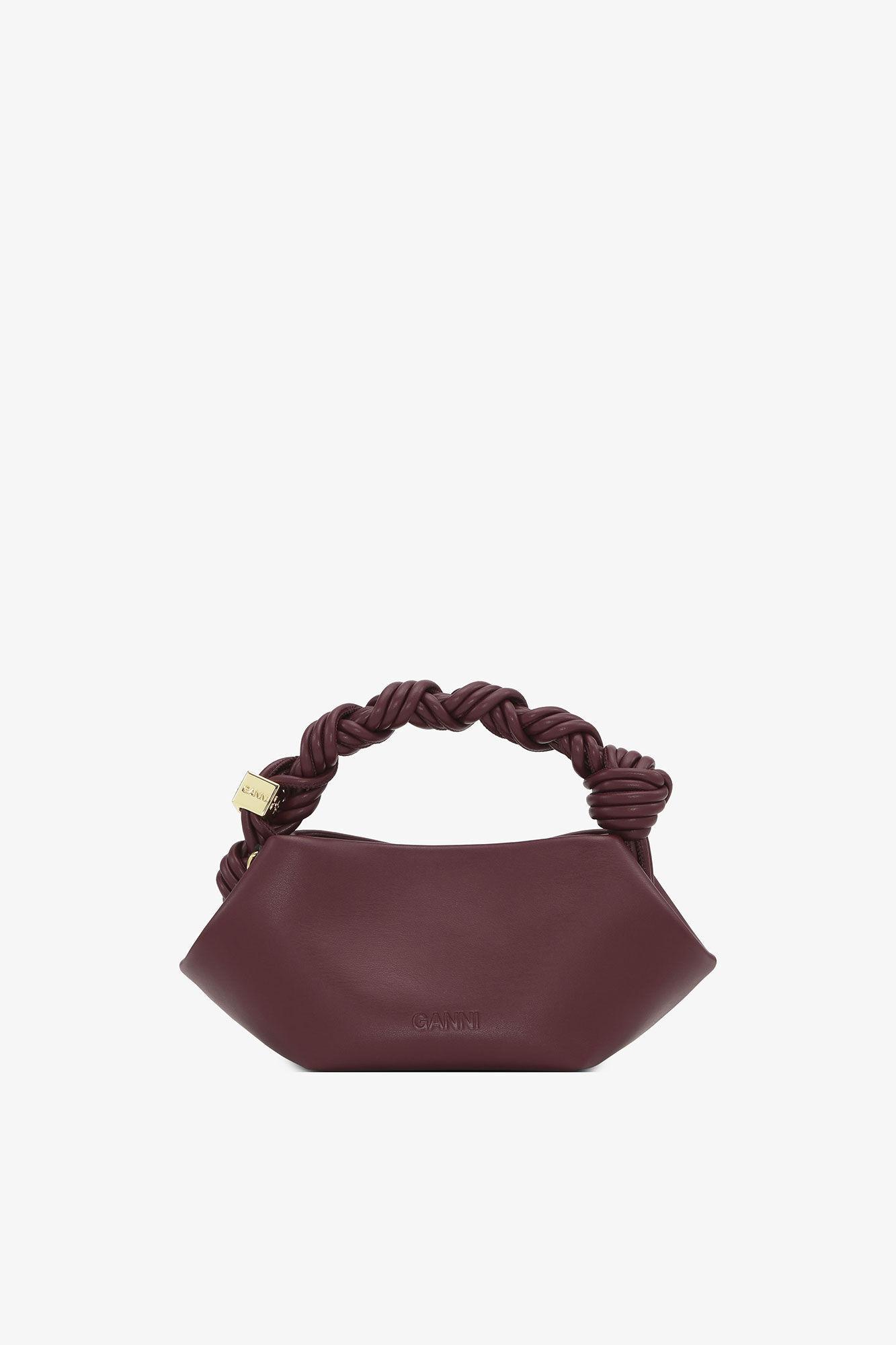 Burgundy Mini GANNI Bou Bag Product Image