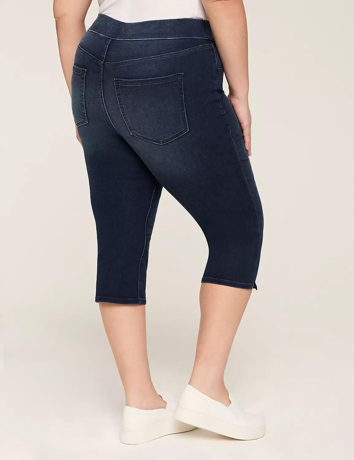 Pull-On High-Rise Pedal Jean Product Image