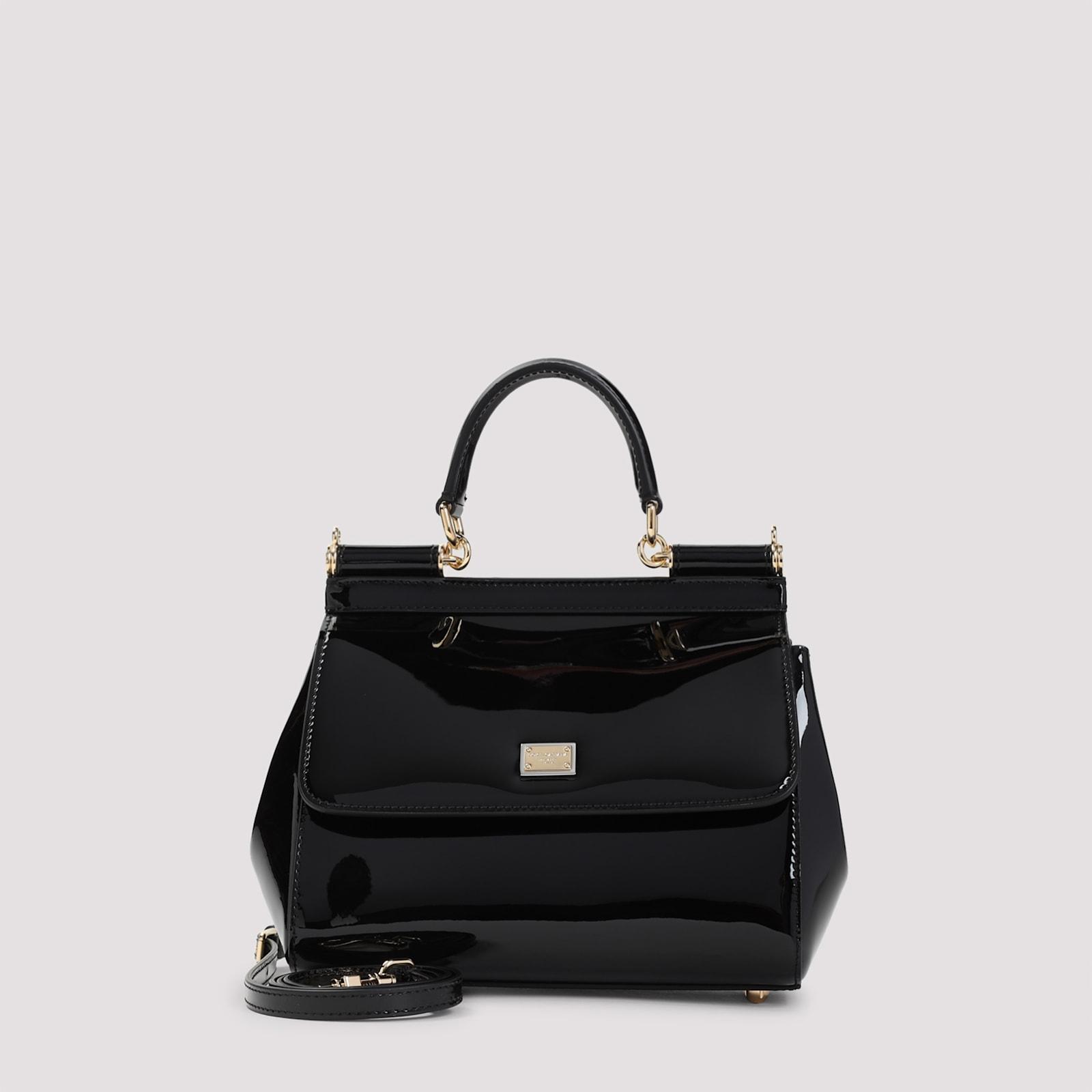 DOLCE & GABBANA Mini Sicily Shoulder Bag In Black Product Image